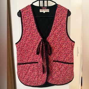 Free People Quilted Floral Vest
